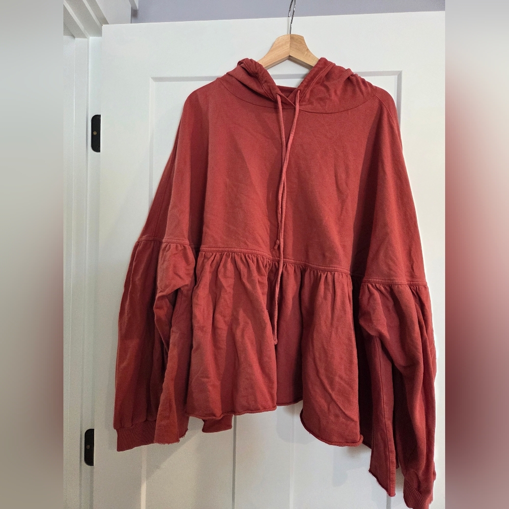 Aerie Rust Red Hoodie Sweatshirt
